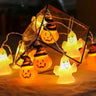 イベント・パーティー装飾｜ハロウィンLEDパンプキンライトストリング(1.5M)