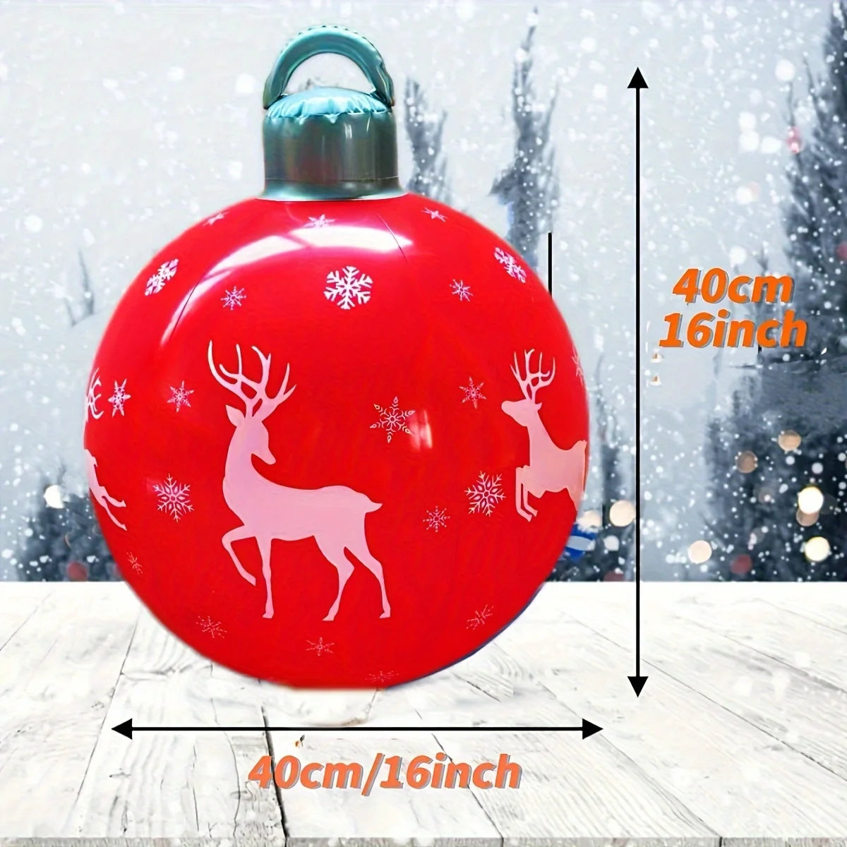 イベント・クリスマス装飾｜40cm PVCデコレーションボール
