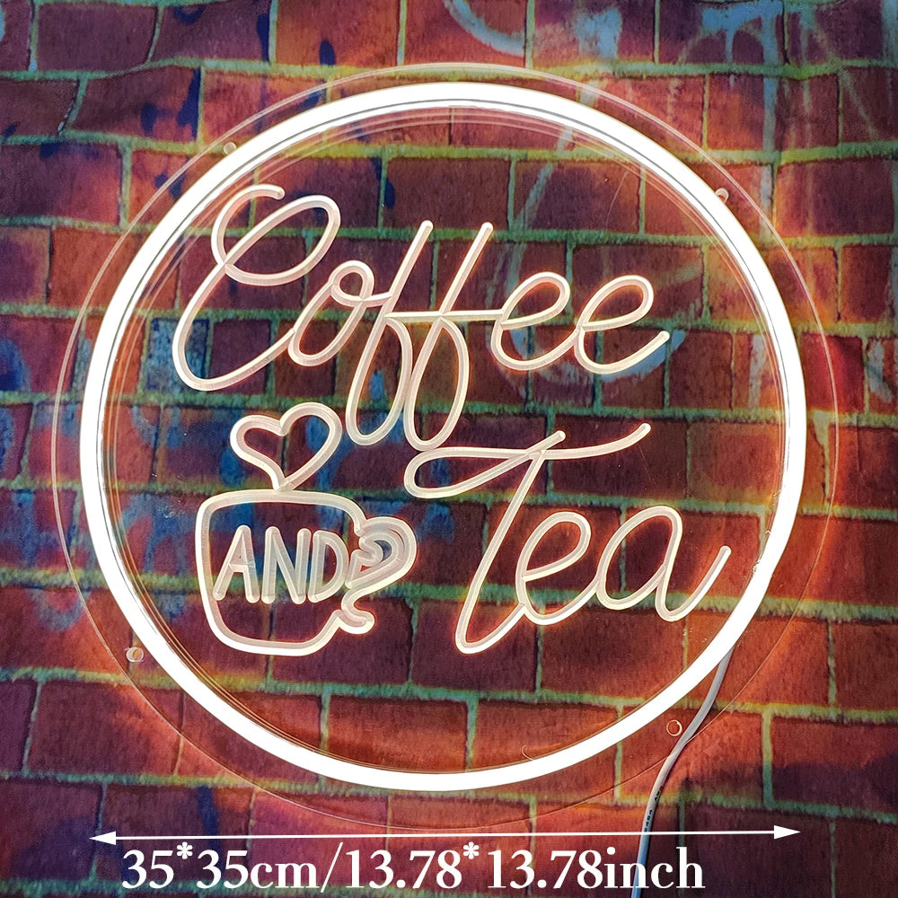 Coffee／Tea／Bar　LEDネオンサイン