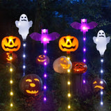 イベント・ハロウィングッズ｜ソーラー式8LEDガーデンライト6個セット