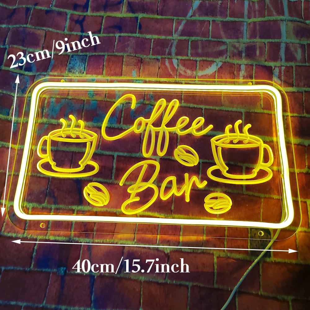 Coffee／Tea／Bar　LEDネオンサイン