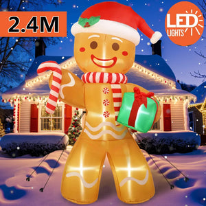 イベント・クリスマス装飾｜ジンジャーブレッドマン インフレータブル 2.4m