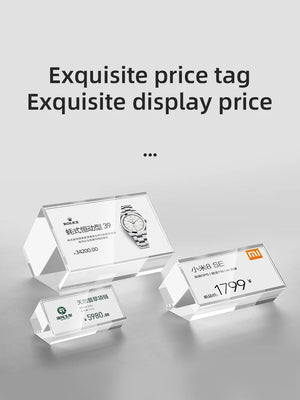 アクリル値札用デスクトップ広告スタンド