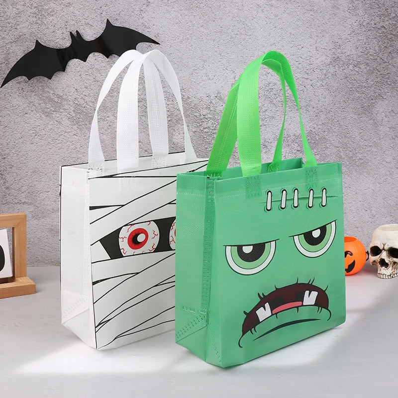 イベント・ハロウィングッズ｜不織布お菓子トートバッグセット