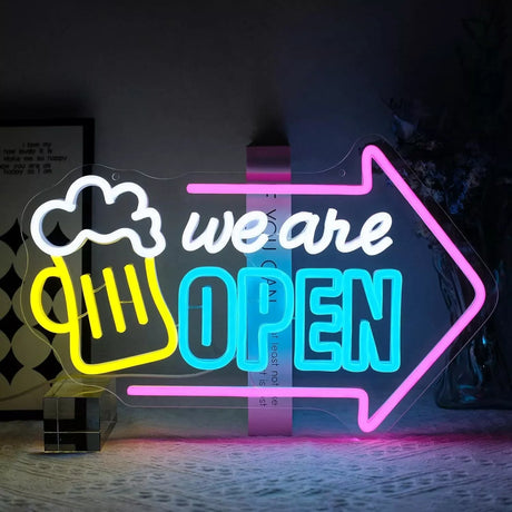 WE ARE OPEN　LEDネオンサイン