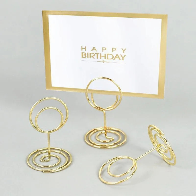 イベント・結婚式装飾｜テーブルナンバーホルダー 20個セット ゴールド