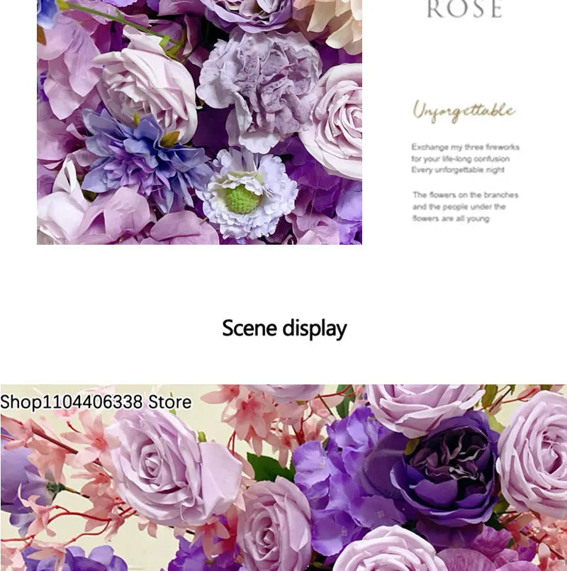 ロマンティックパープル フラワーデコレーション