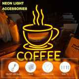 COFFEE　LEDネオンサイン（ネオン看板）　イエロー