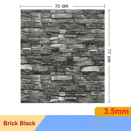 【DIY用】レンガ風ステッカー 70x77cm(5pcs/10pcs）