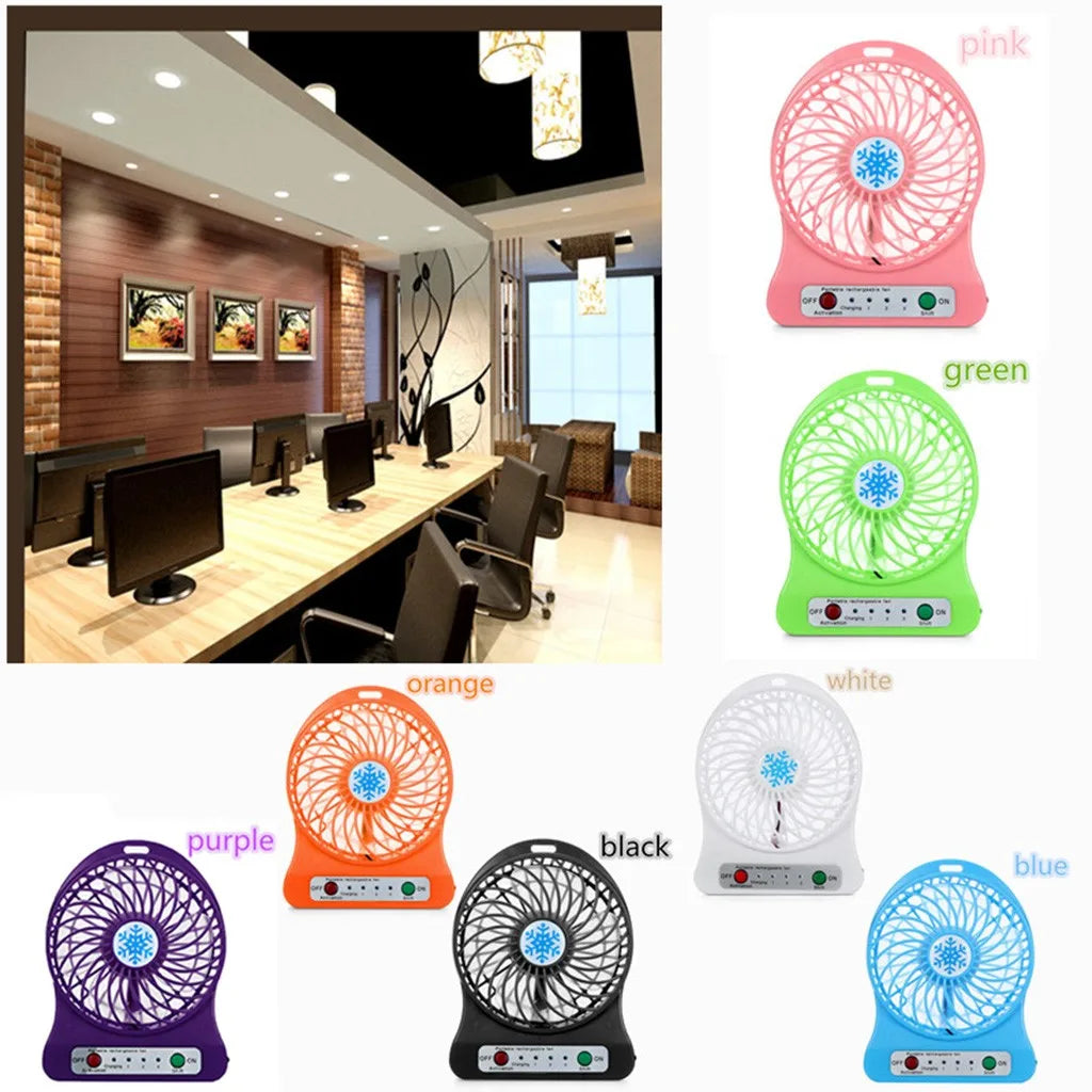 |イベント・ノベルティ用品 | 充電式 LEDライト付きポータブルミニファン