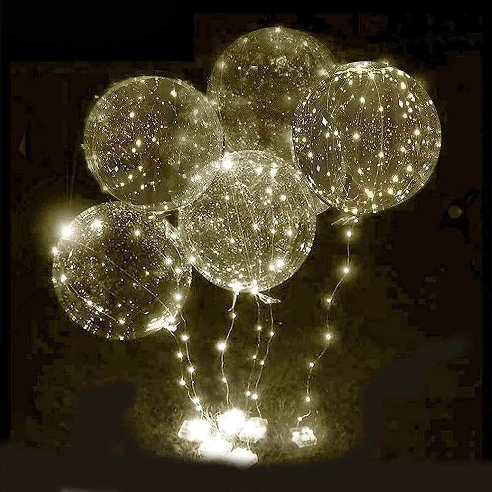 イベント・クリスマス装飾｜LED光るバルーン 50cm 3セット
