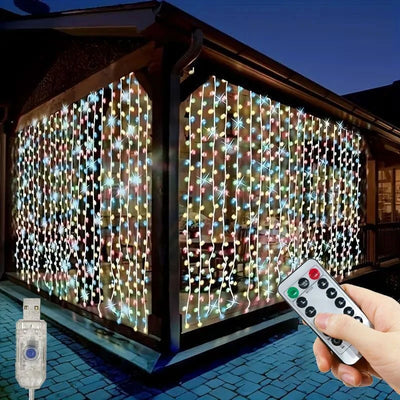 イベント・クリスマス装飾｜LEDカーテンライト USB接続(幅3M/4M/6M)｜誉PRINTING