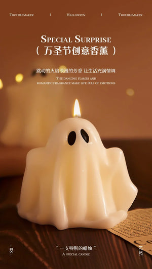 イベント・ハロウィングッズ｜ゴースト香り付きキャンドル