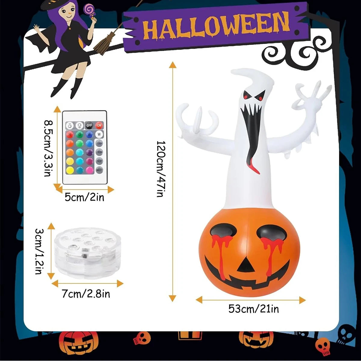 イベント・ハロウィン装飾｜LEDパンプキンバルーンデコレーション