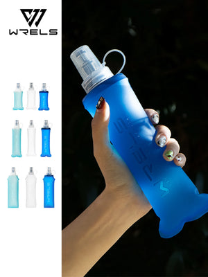 |イベント・ノベルティ用品 | コンパクト収納 ソフトウォーターボトル ブルー | 150ml/250ml/500ml