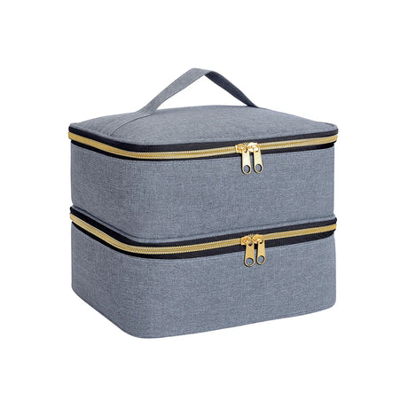 |イベント・ノベルティ用品 | 2段式ネイル・コスメ用収納用バック | W24×H18×D21cm