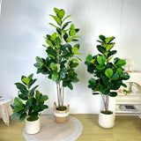 大型人工植物 フィカスツリー 40～145cm｜フェイクフィドルリーフ フィグ グリーンプラント インテリア装飾 オフィス・ウェディング向け
