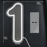 LED数字ネオンサイン（ネオン看板）（0〜9）｜USB電源・調光機能付き