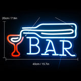 Bar／OPEN／Beer／Cheers／Cacktails　LEDネオンサイン（ネオン看板）
