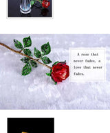 クリスタルローズガラスペーパーウェイトギフト