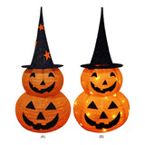 イベント・ハロウィングッズ｜LEDライト付きスタンドパンプキンランタン