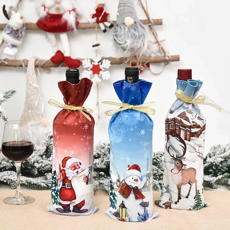 イベント・クリスマス装飾｜ワインボトルラッピング用カバー