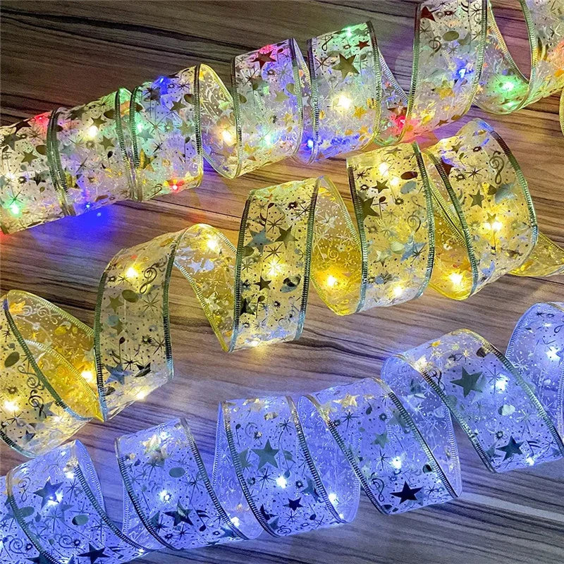 イベント・パーティー装飾｜LEDクリスマスリボンライト(2M/5M/10M)