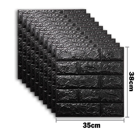 【DIY用】レンガ風ステッカー 35x38cm(10pcs）