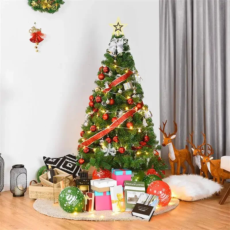 【1.2m/1.5m/1.8m/2.1m】グリーン クリスマスツリー（PVC製・組立式）