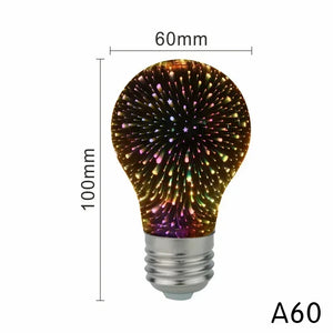 【E27 LEDエジソン電球】カラフルなバブル型ヴィンテージデザイン