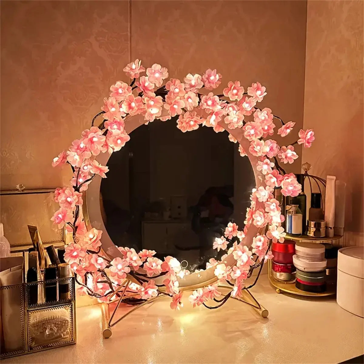 イベント・クリスマス装飾｜ LED桜の花型USB接続ライト(1.9M)