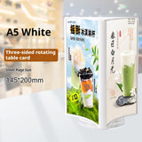 三角柱型POP｜	A4/A5 3面回転式アクリルテーブルスタンド