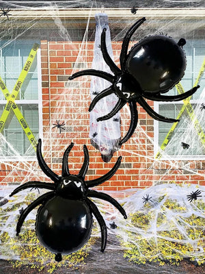 イベント・ハロウィン装飾｜ハロウィンブラックスパイダーバルーン(W82c×H78c)