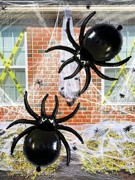イベント・ハロウィン装飾｜ハロウィンブラックスパイダーバルーン(W82c×H78c)