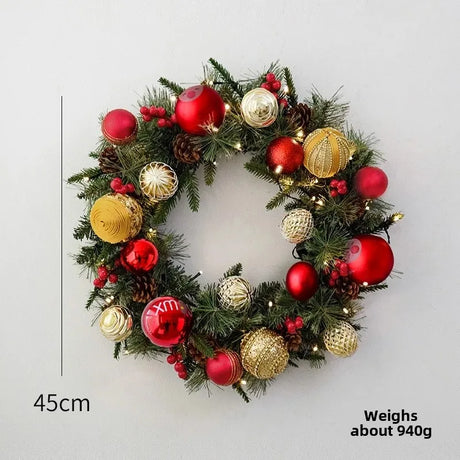 【イベント・クリスマス装飾】松ぼっくりデコレーションリース