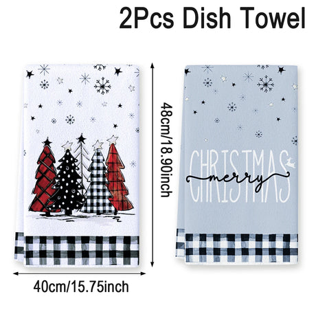 イベント・クリスマスグッズ｜クリスマス柄キッチンタオルセット(1枚/２枚)