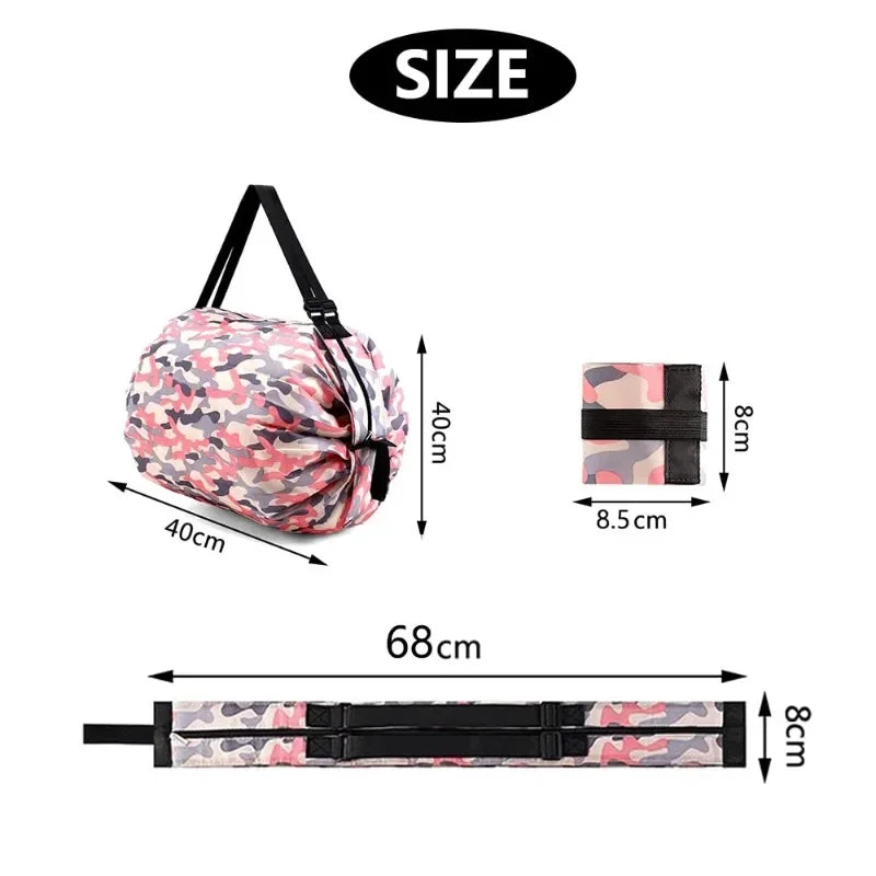 |ノベルティ用品 | 防水・耐久性 ナイロン製 折りたたみバッグ | 40×40c
