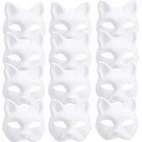 イベント装飾・ハロウィングッズ｜ペイントにぴったり！猫型お面(5-50pcs)
