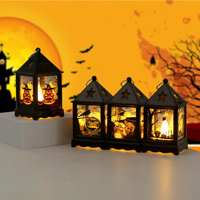 【イベント・ハロウィングッズ】ハロウィンポータブルLEDランタン(10.3c)｜誉PRINTING
