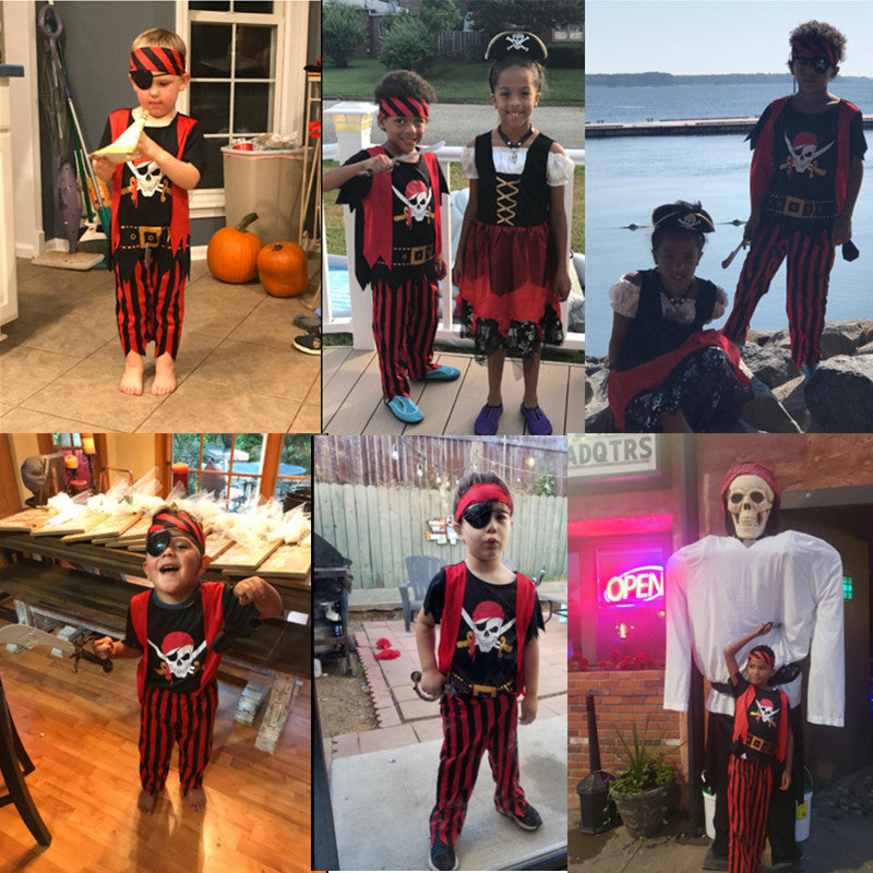 子供用海賊コスチュームセット ハロウィン用｜誉PRINTING