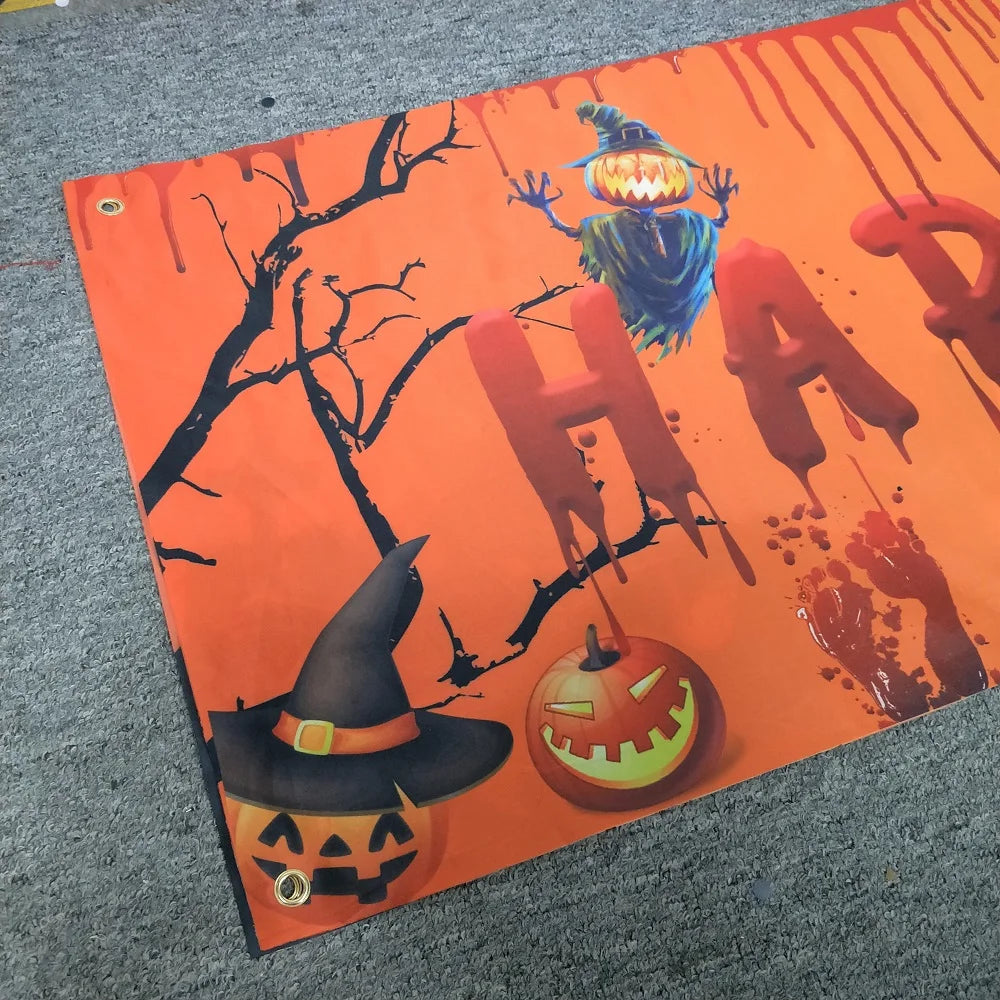 イベント・ハロウィングッズ｜血まみれコウモリ吊り下げバナー