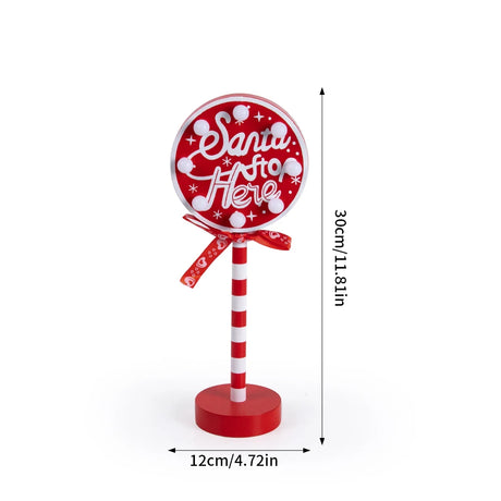 【 LEDライト】クリスマスデコレーション 木製ストリートサイン風 ライト