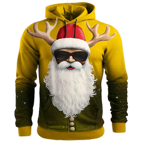 イベント・クリスマスグッズ｜キッズから大人まで！クリスマス柄プリントパーカー(100c～6XL)