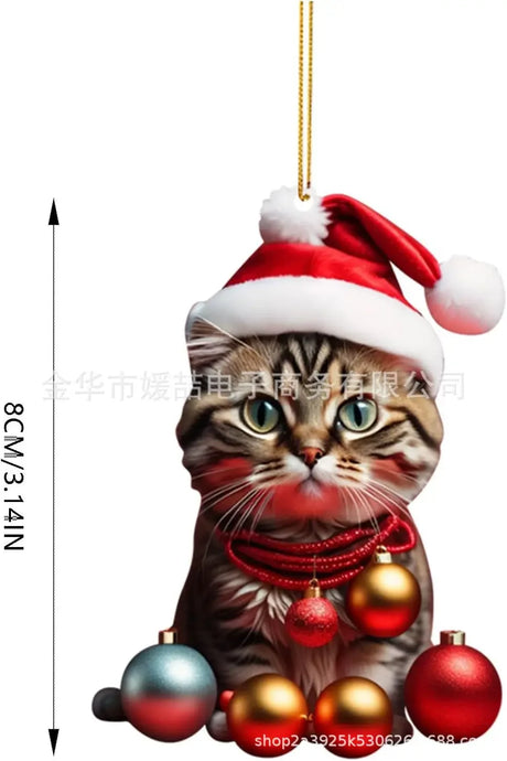 【クリスマス・インテリア装飾】猫・スノーマンなどの可愛いオーナメント（13パターン）