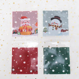 イベント・クリスマス装飾｜クリスマス柄ギフトバッグセット(100個入)