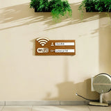 ヴィンテージ風木製WiFiパスワードサイン