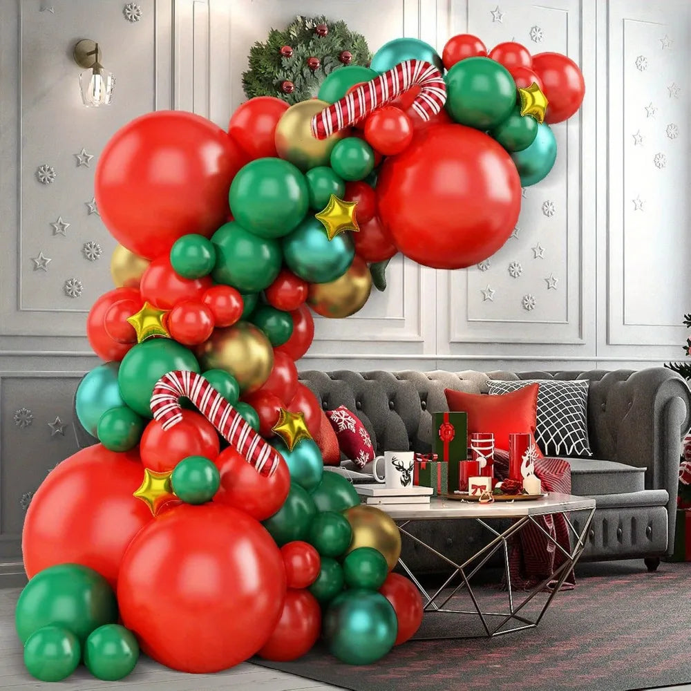 イベント・クリスマス装飾｜バルーンガーランドセット86個