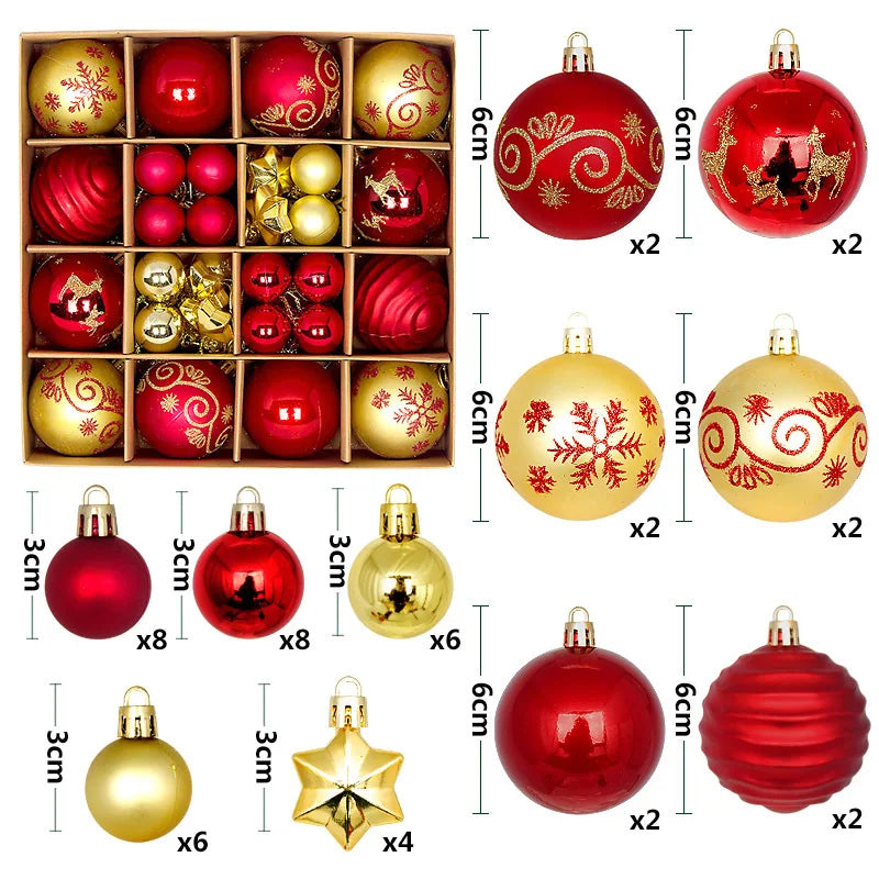 イベント・クリスマス装飾｜ボールオーナメントセット