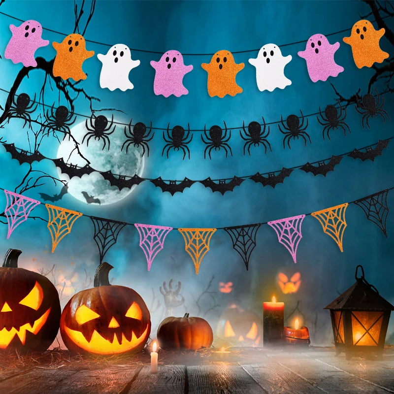 イベント・ハロウィン装飾｜ハロウィンペーパーバナー デコレーション(3M)