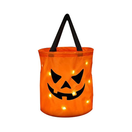 イベント・ハロウィングッズ｜LEDライト付きパンプキンバッグ